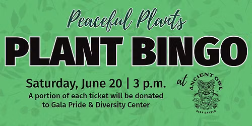 Plant Bingo with Peaceful Plants
