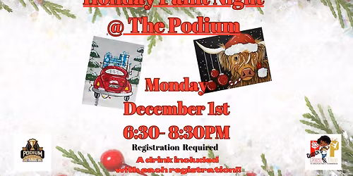 Holiday Paint Night at The Podium