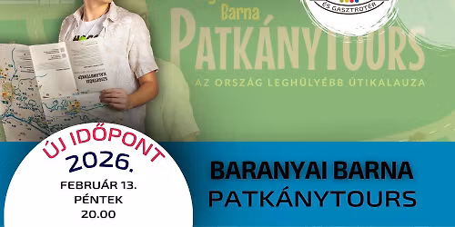 \u00daJ ID\u0150PONT!! BARANYAI BARNA: PATK\u00c1NYTOURS \/\/ ESCARGO SZOBASZ\u00cdNH\u00c1Z