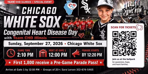 \u2764\ufe0f\u26be Congenital Heart Disease Day with Team CHD Illinois at the White Sox! \u26be\u2764\ufe0f