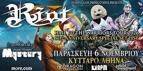 Riot V - 50th Anniversary Special Setlist w Angelo Perlepes Mystery παρασκευή 6