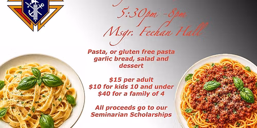 Pasta for Seminarians