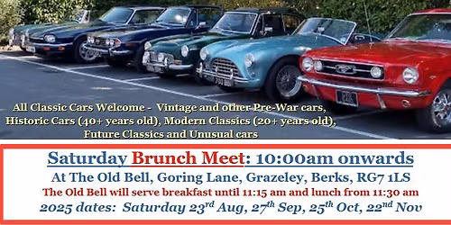 Classic Car Brunch Meet at The Old Bell