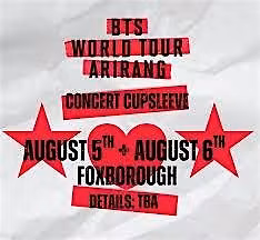 BTS Live Foxborough 2026 Gillette Stadium August 6 ARMY Stadium Show