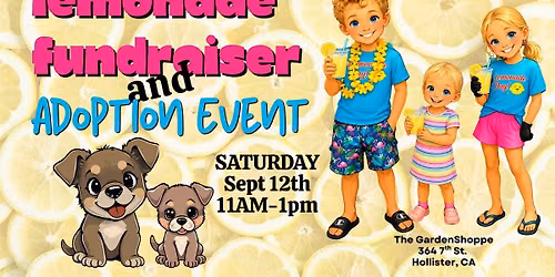 Lemonade Fundraiser and Adoption Event!