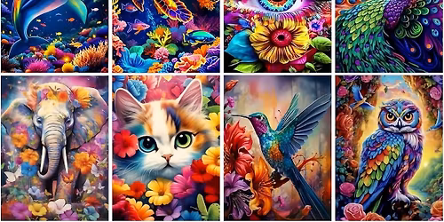 Sip & Diamond Painting