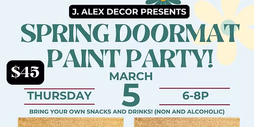 Spring Doormat Paint Party