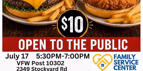 Burgers or Chicken Sandwich Dinners