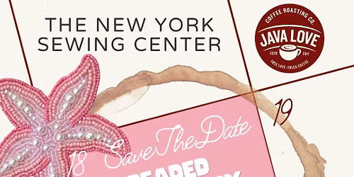 Beaded Embroidery Workshop at Java Love!