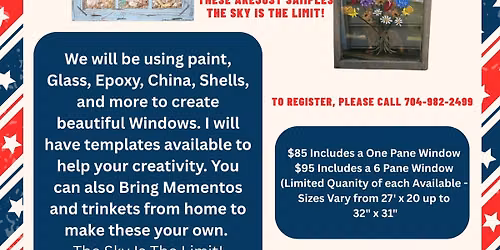 Creative Crushed Glass Window Art