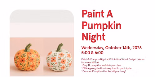 Paint a Pumpkin Night