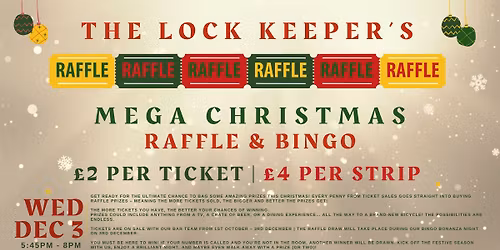 Mega Christmas Bingo & Raffle Draw