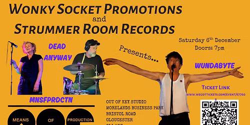 Wonky Socket & Strummer Room Records Present... Dead Anyway \/ Means of Production \/Wundabyte