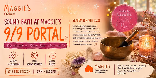 Sound Bath at Maggie's Oldham