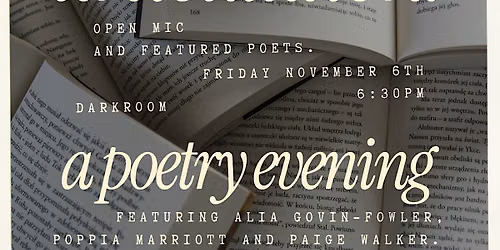 Articulation: A poetry evening.