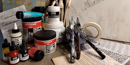 Experimenteren met Mixed Media en acryl