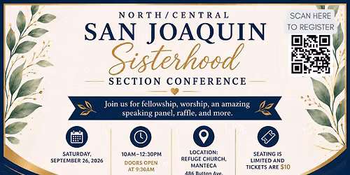 North\/Central San Joaquin Sisterhood Section Conference