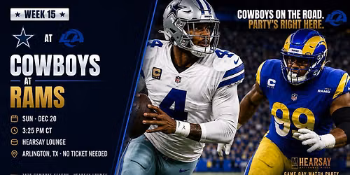 COWBOYS VS RAMS WATCH PARTY