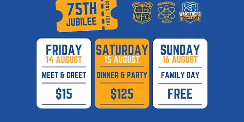 Wanderers 75th Celebrations