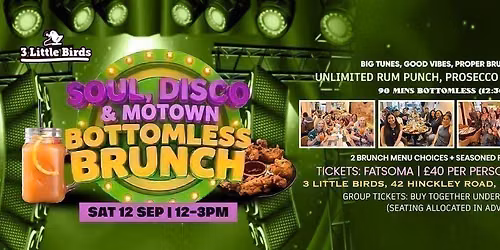 Soul, Disco &amp; Motown Bottomless Brunch