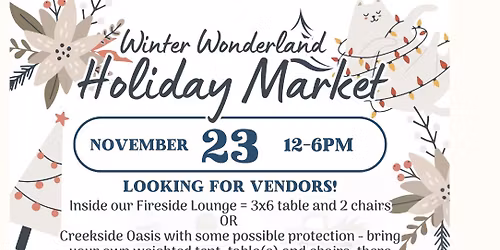 Crescent Housing Winter Wonderland Holiday Market