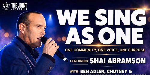We Sing As One: One Community. One Voice. One Purpose.