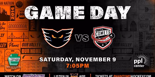 Lehigh Valley Phantoms at Utica Comets at Adirondack Bank Center at the Utica Memorial Auditorium