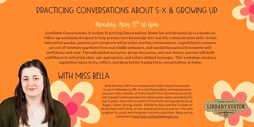 Confident Conversations in action:  Practicing Conversations About S-x & Growing Up