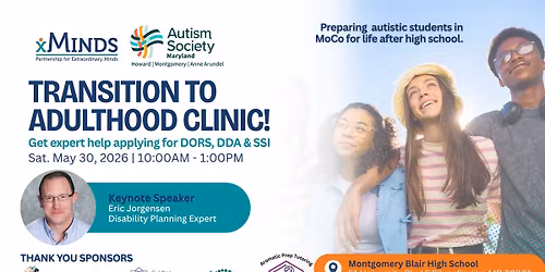 Transition to Adulthood Clinic: Get expert help applying for DORS, DDA & SSI