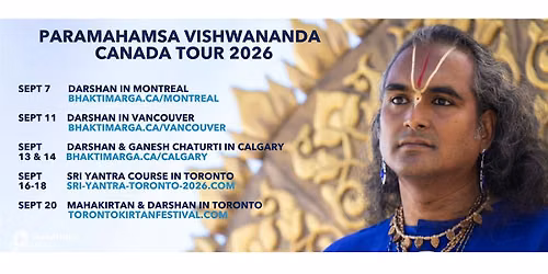 2026 Just Love Canada Tour - CALGARY Darshan with Paramahamsa Vishwananda