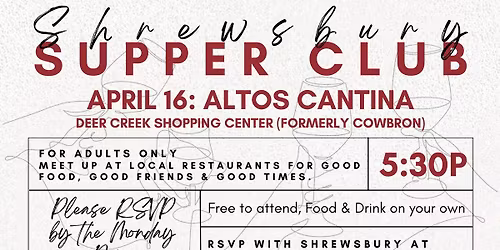 Shrewsbury Supper Club: Altos Cantina