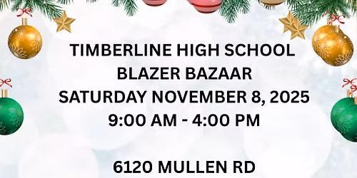 Timberline High School Blazer Bazaar