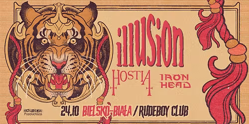 TRASA ILLUSION, HOSTIA, IRON HEAD | 24.10.26 \/ RUDEBOY CLUB BIELSKO-BIA\u0141A