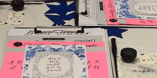 Modern Calligraphy for Beginners at Sip N Swirl