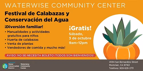 2026 Festival de Calabazas y Conservaci\u00f3n del Agua