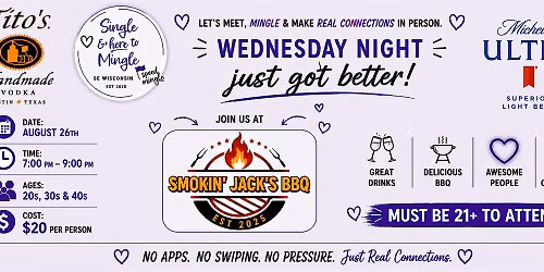 Single & here to Mingle in Mundelein ~Smokin' Jack's BBQ