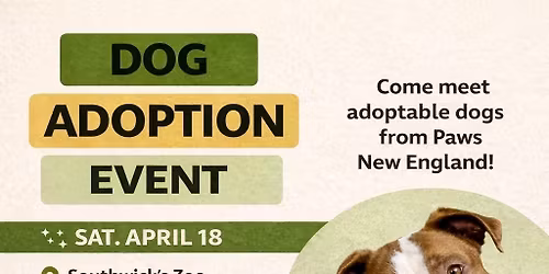 Mendon MA - Southwick Zoo - DOG ADOPTION EVENT