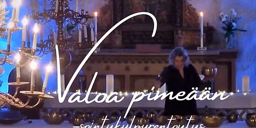 Valoa pime\u00e4\u00e4n sointukylpyrentoutus Perni\u00f6n kirkossa