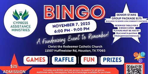 BINGO Night with CAM