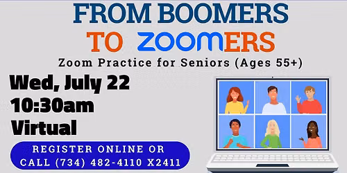 From Boomers to Zoomers: Zoom Practice for Seniors (55+)