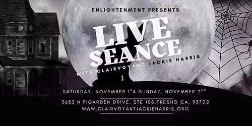 Invitation to Seance with Clairvoyant Jackie Harris