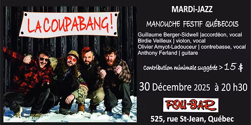 LA COUPABANG! au Mardi-Jazz