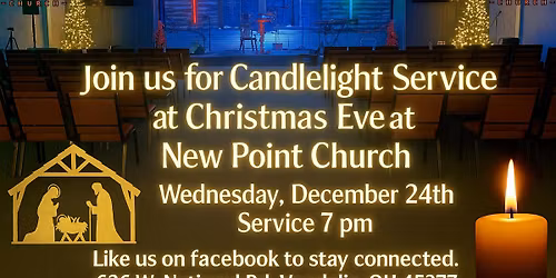 Christmas Eve Candlelight Service at New Point Church