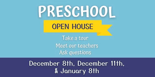 St. John's Preschool Open Houses - 3K & 4K