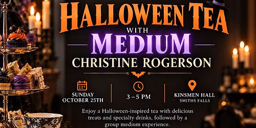 Halloween Tea with MEDIUM Christine Rogerson
