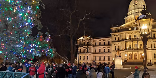 Caroling at the Michigan State Capitol!