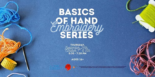 Basics of Hand Embroidery Series