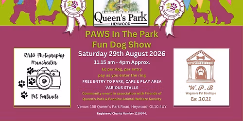 PAWS In The Park Fun Dog Show