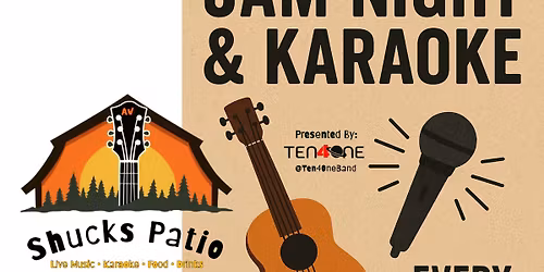 Jam Night & Karaoke EVERY Tuesday 6:30-10pm!