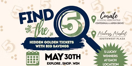 Find the 5 with Curate Mercantile & Makers Market Colorado